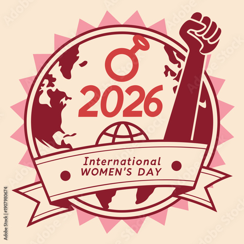 International Women’s Day 2026 Vector Icons and Logos