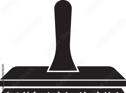 Grout float silhouette for tiling and construction