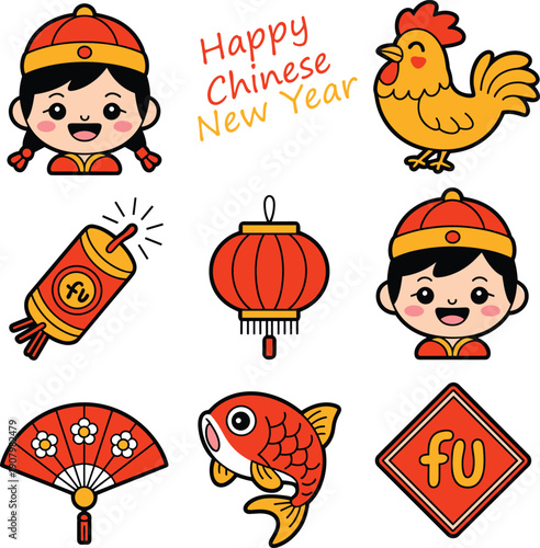 happy-chinese-new-year-icons-set
