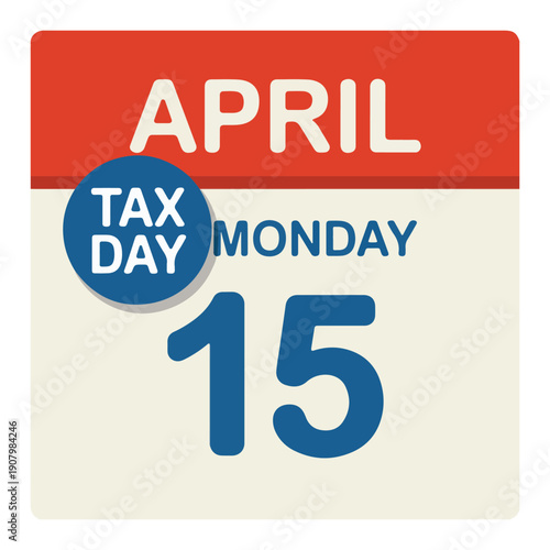Tax Day April 15 Calendar