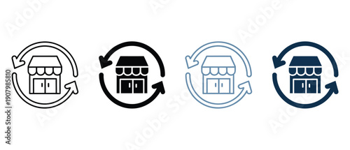 Agility icon set multiple style collection, including line, solid, outline, and filled icons, ideal for business performance