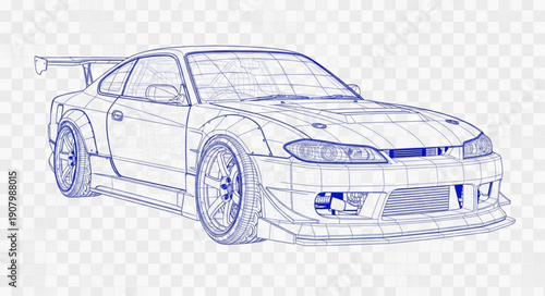 Sketch of a Sports Car.