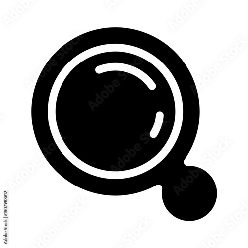 magnifying glass glyph icon