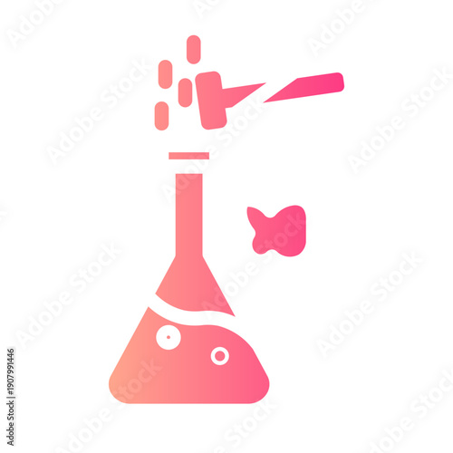 chemical reaction gradient icon