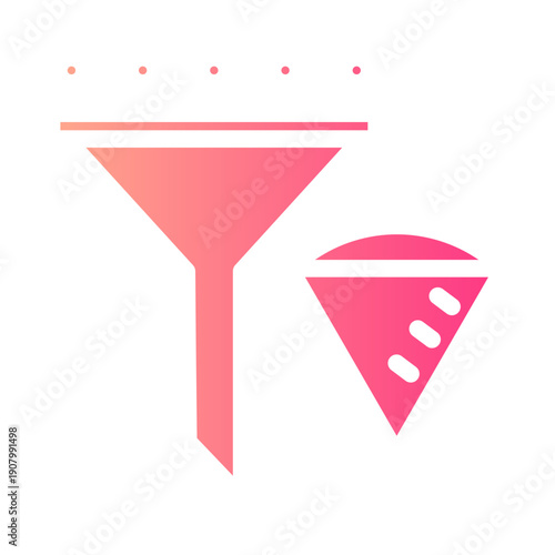 filter paper gradient icon