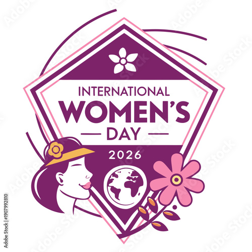 International Women’s Day 2026 Vector Icons and Logos