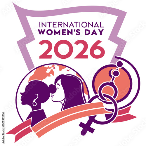 International Women’s Day 2026 Vector Icons and Logos