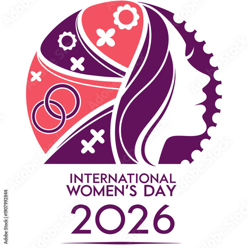 International Women’s Day 2026 Vector Icons and Logos