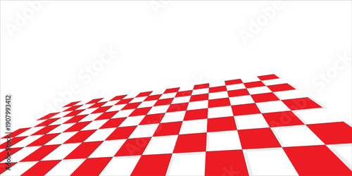 Red white tablecloth pattern lines. Gingham seamless pattern. Christmas backgroound. Strokes texture for textile shirt plaid, tablecloth, cloth, blanket, paper, makeup. Checkered print.