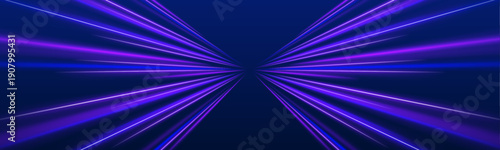 Flowing light waves ripple through an abstract environment filled with motion. Each line suggests direction and force. Perfect for speed and technology themes.