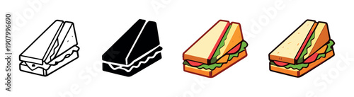 Pop art sandwich sequence: black and white to vibrant glowing colors