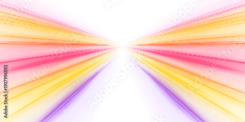 Neon ribbons curve and twist across a dark abstract frame. Bright highlights pulse along trails. Ideal for bold digital PNG.