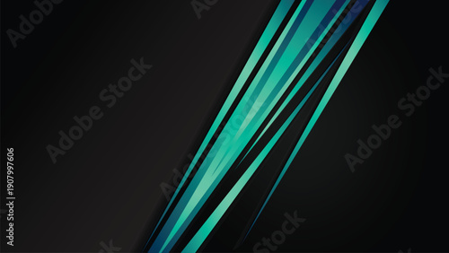 Colorful geometric lines with smooth gradient transitions