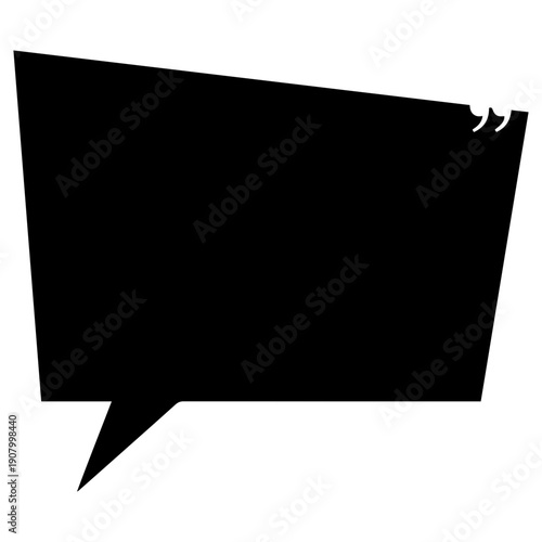 Bold speech bubble for quotes and statements