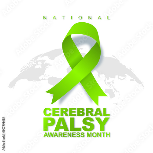 vector graphic of National Cerebral Palsy Awareness Month ideal for National Cerebral Palsy Awareness Month celebration