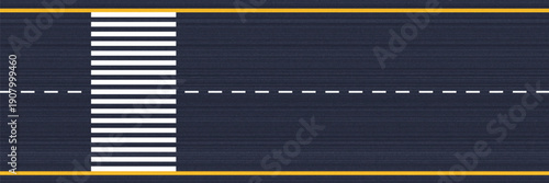 Empty highway asphalt road texture, Ariel View Road, Empty highway black asphalt road with dividing lines, Top view, Vector Illustration, clear dividing lane lines on a smooth dark road surface