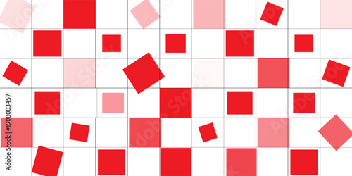 Red white tablecloth pattern lines. Gingham seamless pattern. Christmas backgroound. Strokes texture for textile shirt plaid, tablecloth, cloth, blanket, paper, makeup. Checkered print.