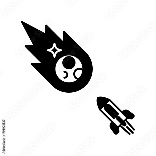 Attack on meteorite icon