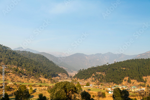Photography Mountain village landscape