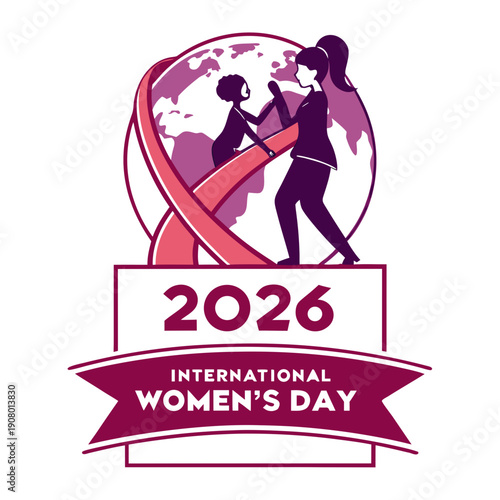 International Women’s Day 2026 Vector Icons and Logos