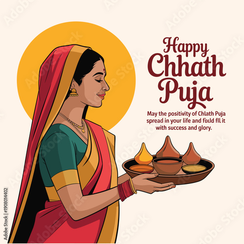  Chhath Puja Festival with Traditional Saree and Offerings