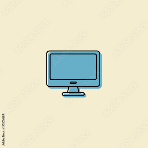 vector monitor icon