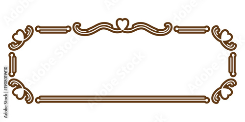 ハートのエレガントなフレーム