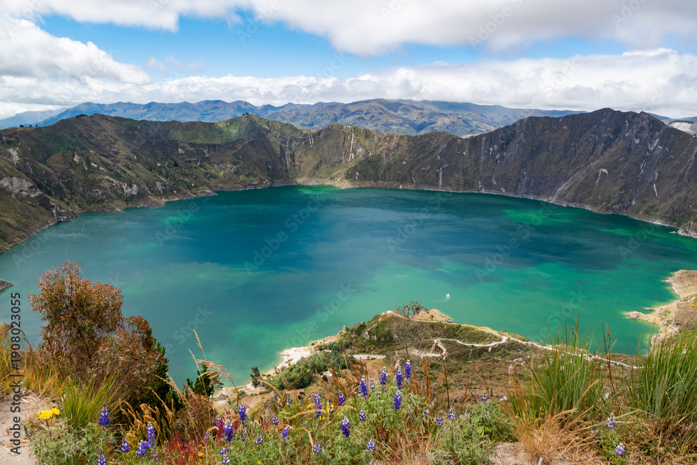 Obraz premium Laguna de Quilotoa (Ecuador)