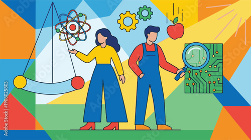 Diverse People Exploring Science and Technology with Research Elements