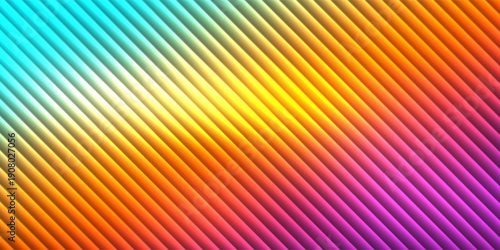 Abstract banner with rainbow coloured rippled glass design0601