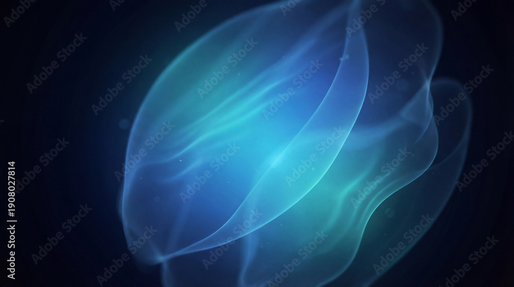 Obraz premium Stunning Abstract Blue Light Wave Background