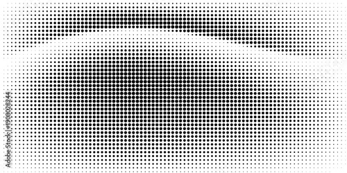 Dotted halftone gradient texture. Vanishing polka dot background. Repeating dots gradation pattern background. Black fading comic pop art overlay backdrop. Raster effect wallpaper. halftone