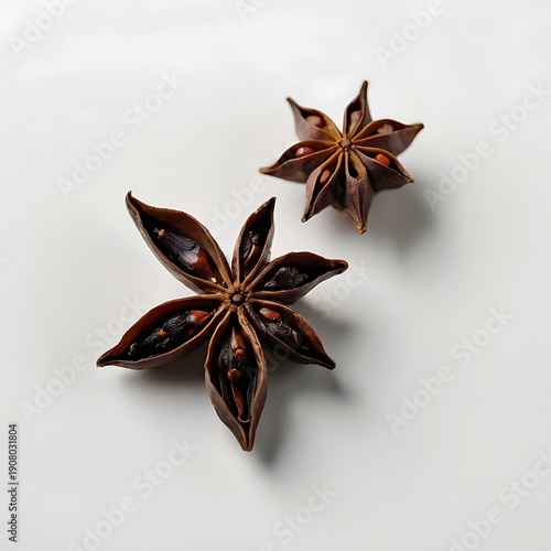 star anise isolated on white background