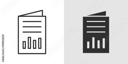 Annual Report Icon representing yearly business performance, financial summaries, and corporate reporting.