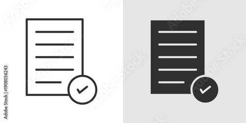Approval Icon representing confirmation, authorization, acceptance, validation, or consent in business, digital workflows, and decision-making processes.