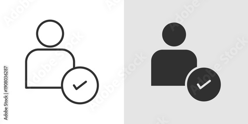 Authentication Icon representing identity verification, secure access, and user validation.