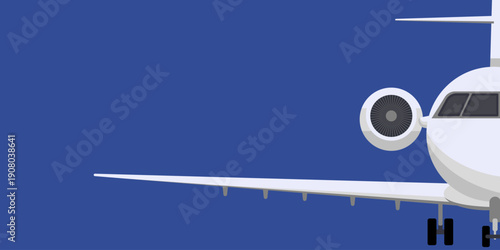 Vector illustration that can be used for flight tickets. The illustration contains a lot of free space on which the necessary information can be written.