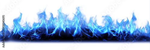 PNG Vibrant blue flames illustration.