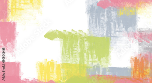 Wallpaper Mural Colorful abstract shapes. Creative drawn background design Torontodigital.ca