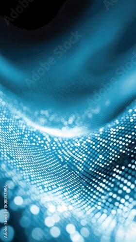 Vibrant blue abstract background with mesmerizing circles and dots pattern blue abstract backdrop adorned with circles and dots.