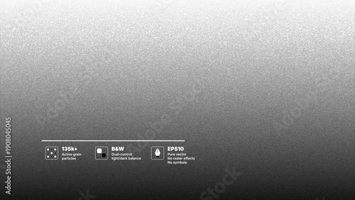 High detailed noise abstract vector background featuring many effective grain dots particles. Easy editable monochrome texture overlay with dust effect.
