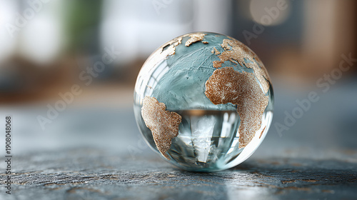 Globe of the World: A close...