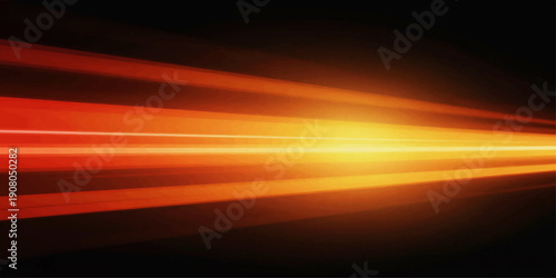 Abstract orange golden motion light background with glowing speed blur