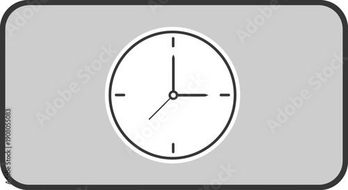 Simple clock icon representing time and deadlines