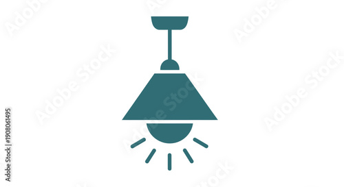 Ceiling Hanging Lamp Light Icon
