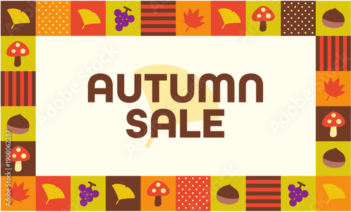 秋SALE　パッチワーク風フレーム