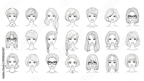 Abstract geometric figures composed of interconnected lines and shapes resembling human forms