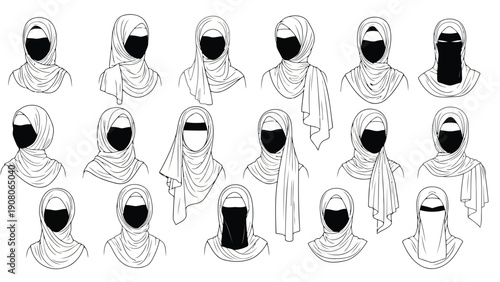 Collection of cartoon characters in various poses and activities