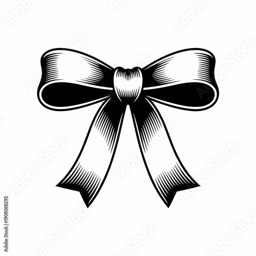 Vintage Bow Illustration