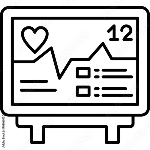 Heart Rate Monitor Icon